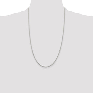 Sterling Silver Cable Chain (Style QCL060-26)
