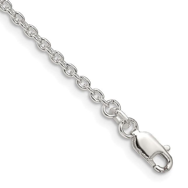 Sterling Silver Cable Chain, 26 x 2.25mm
