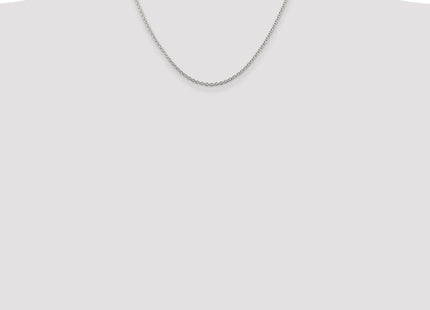 Sterling Silver Rhodium-plated Cable Chain