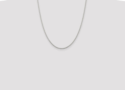 Sterling Silver Rhodium-plated Cable Chain