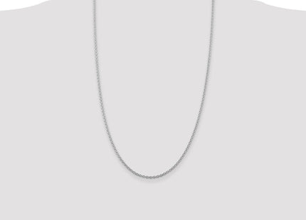 Sterling Silver Rhodium-plated Cable Chain