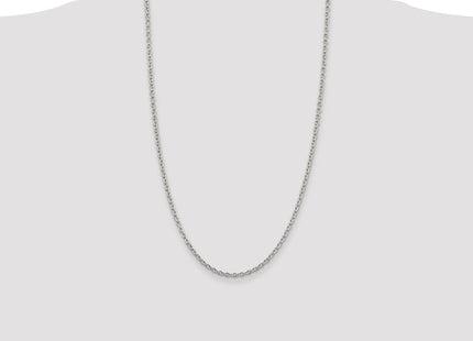 Sterling Silver Cable Chain (Style QCL080-26)