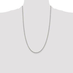 Sterling Silver Cable Chain (Style QCL080-26)