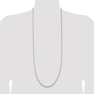 Sterling Silver Cable Chain (Style QCL100-36)