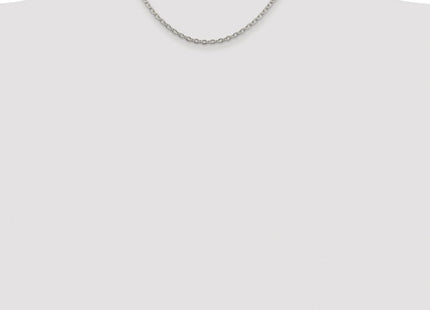Sterling Silver Rhodium-plated Cable Chain (Style QCL100R-16)