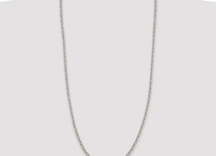 Sterling Silver Rhodium-plated Cable Chain