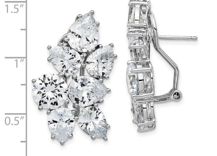 Sterling Silver Earrings Style QCM100 - Classique Jewelry Inc.