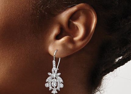 Sterling Silver Earrings Style QCM108 - Classique Jewelry Inc.