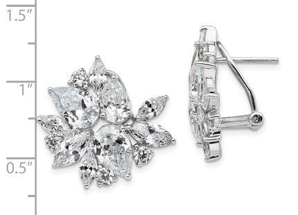 Sterling Silver Earrings Style QCM1102 - Classique Jewelry Inc.