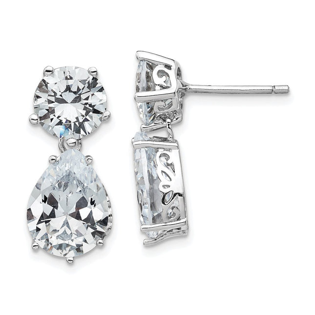Sterling Silver Earrings Style QCM1121 - Classique Jewelry Inc.