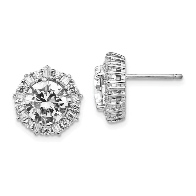 Sterling Silver Earrings Style QCM131 - Classique Jewelry Inc.