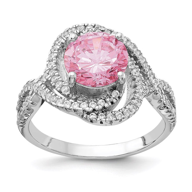 Sterling silver cubic zirconia ring