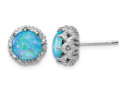 Sterling silver cubic zirconia earrings