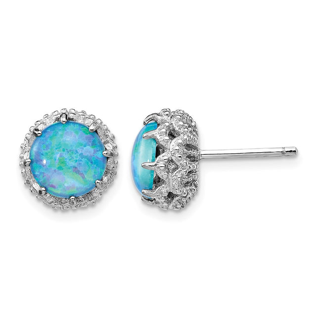 Sterling silver cubic zirconia earrings