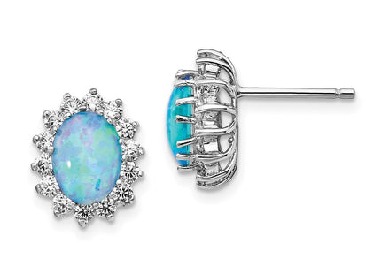 Sterling Silver Earrings Style QCM1396 - Classique Jewelry Inc.