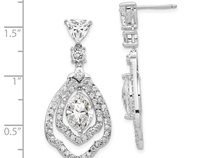 Sterling Silver Earrings Style QCM1400 - Classique Jewelry Inc.