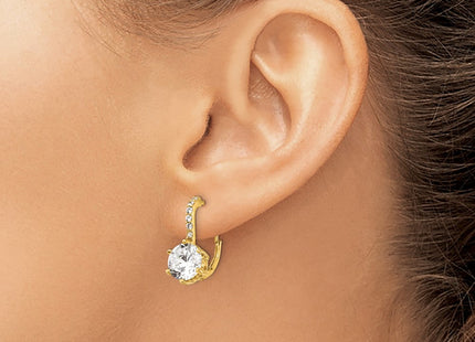 SS/Gold Plated Earrings Style QCM1408 - Classique Jewelry Inc.