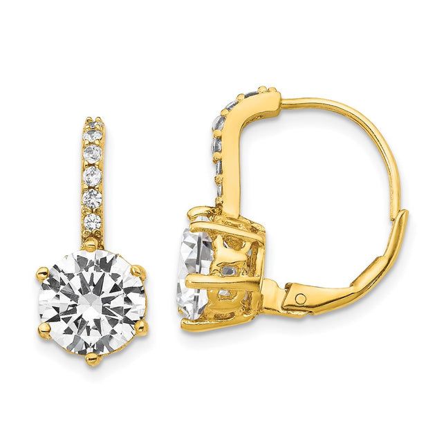 SS/Gold Plated Earrings Style QCM1408 - Classique Jewelry Inc.