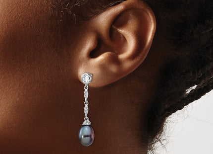 Sterling Silver Earrings Style QCM1413 - Classique Jewelry Inc.