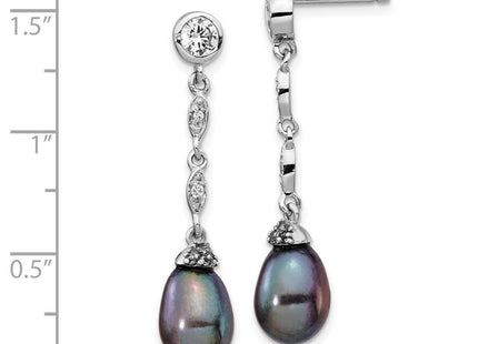 Sterling Silver Earrings Style QCM1413 - Classique Jewelry Inc.