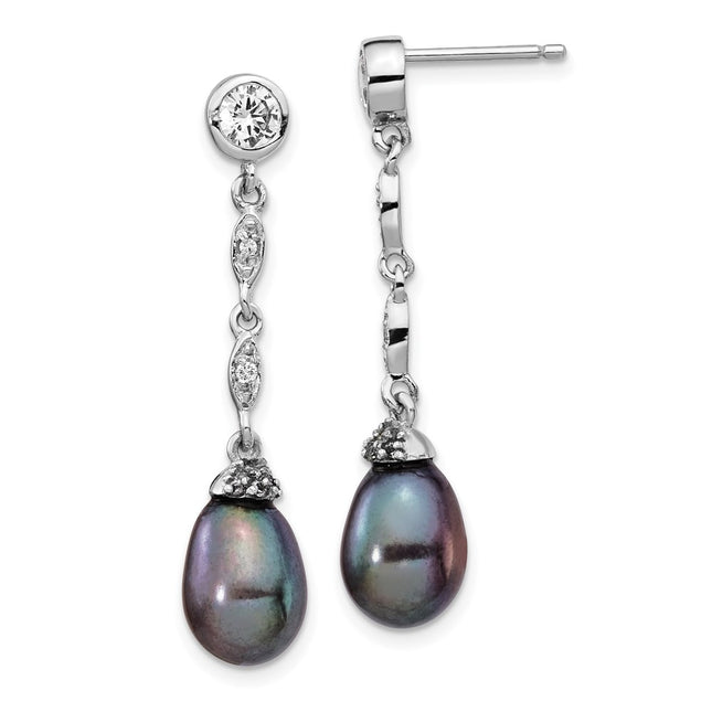 Sterling Silver Earrings Style QCM1413 - Classique Jewelry Inc.