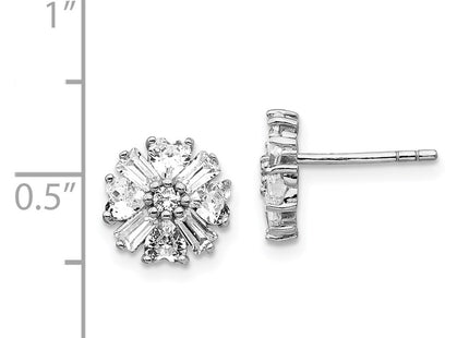Sterling Silver Earrings Style QCM1426 - Classique Jewelry Inc.