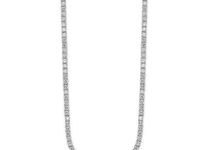 Sterling silver cubic zirconia necklace, alternate view
