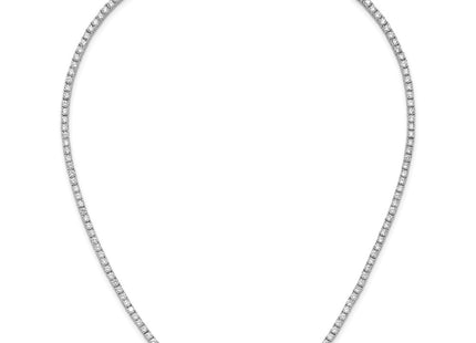 Sterling silver cubic zirconia necklace, additional view