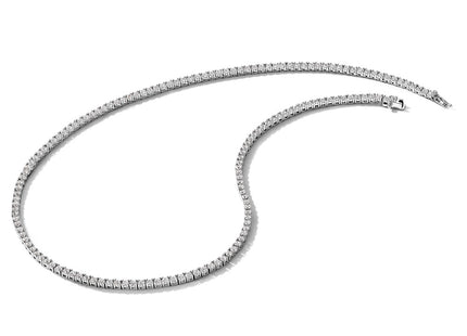 Sterling silver cubic zirconia necklace