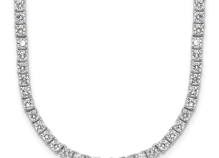 Sterling silver cubic zirconia necklace