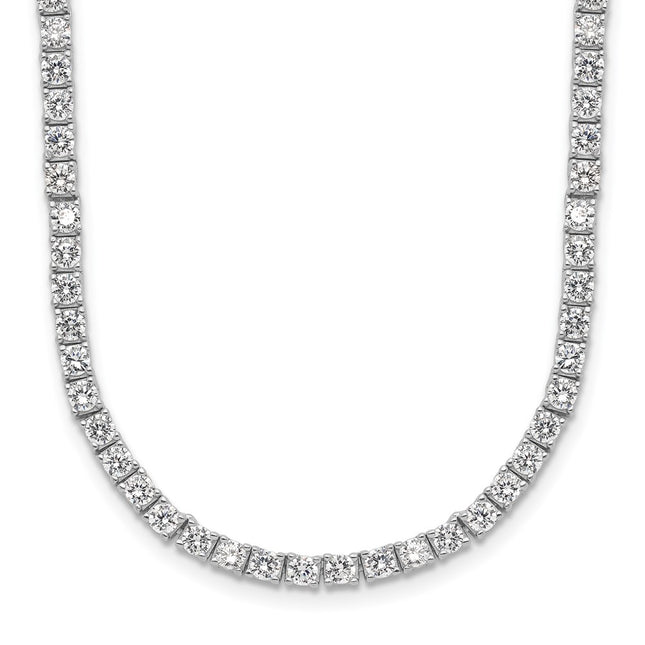 Sterling silver cubic zirconia necklace