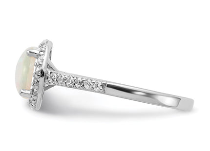 Sterling silver cubic zirconia ring, another view