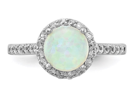 Sterling silver cubic zirconia ring, additional view
