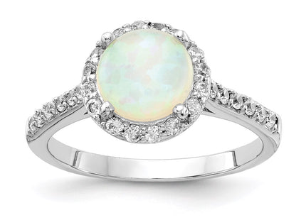 Sterling silver cubic zirconia ring