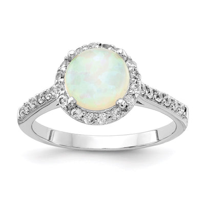 Sterling silver cubic zirconia ring