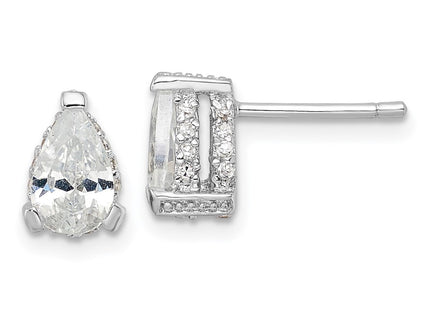 Sterling Silver Earrings Style QCM1463 - Classique Jewelry Inc.