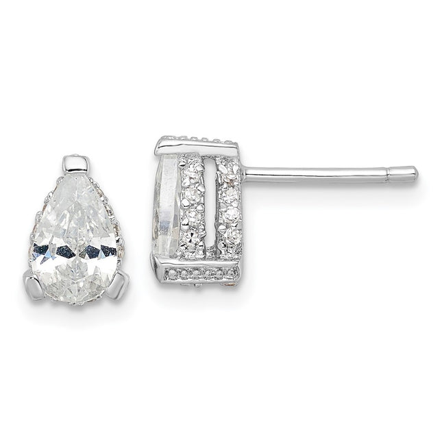 Sterling Silver Earrings Style QCM1463 - Classique Jewelry Inc.