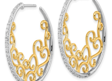Sterling Silver Earrings Style QCM1466 - Classique Jewelry Inc.