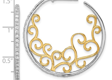 Sterling Silver Earrings Style QCM1466 - Classique Jewelry Inc.