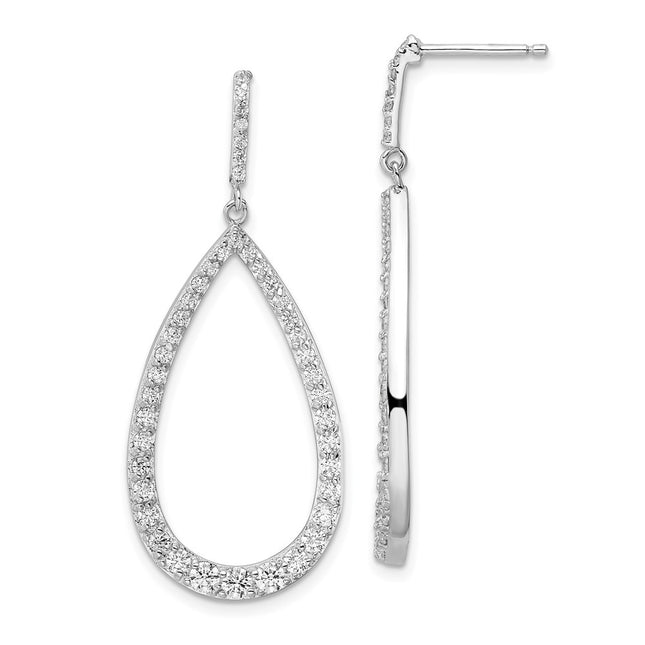 Sterling Silver Earrings Style QCM1477 - Classique Jewelry Inc.