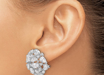 Sterling Silver Earrings Style QCM1482 - Classique Jewelry Inc.