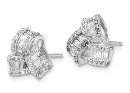 Sterling Silver Earrings Style QCM1485 - Classique Jewelry Inc.