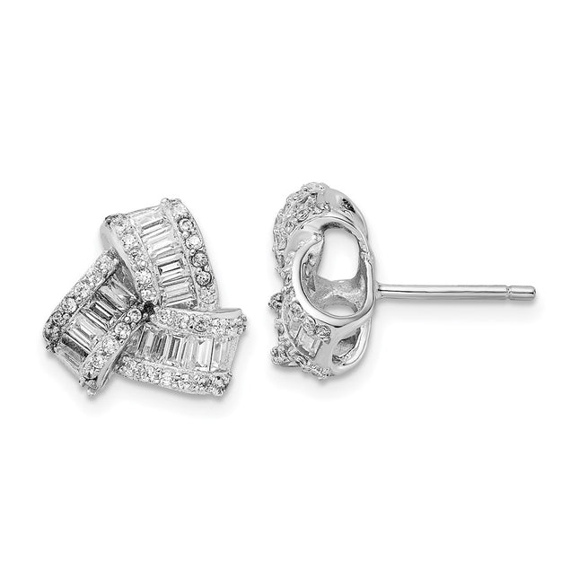 Sterling Silver Earrings Style QCM1485 - Classique Jewelry Inc.