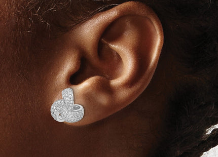 Sterling Silver Earrings Style QCM1486 - Classique Jewelry Inc.