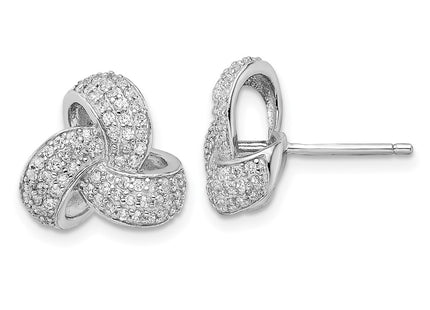 Sterling Silver Earrings Style QCM1486 - Classique Jewelry Inc.