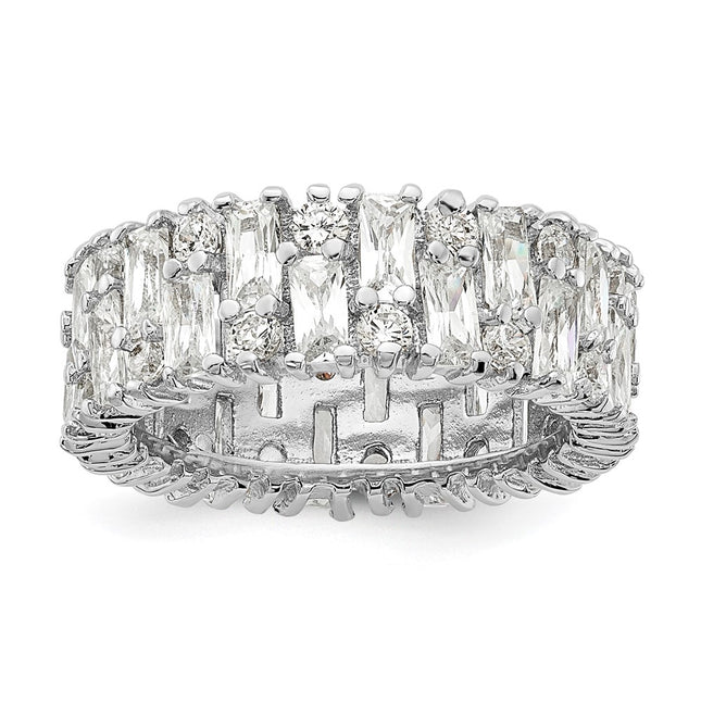 Sterling silver cubic zirconia ring