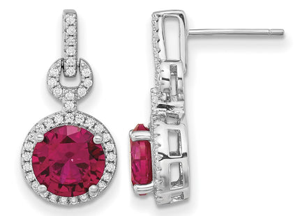 Sterling silver cubic zirconia earrings