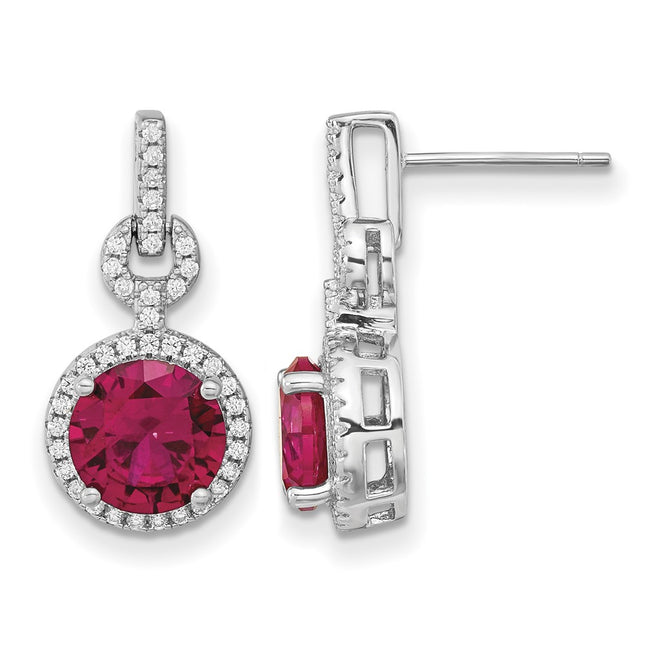 Sterling silver cubic zirconia earrings
