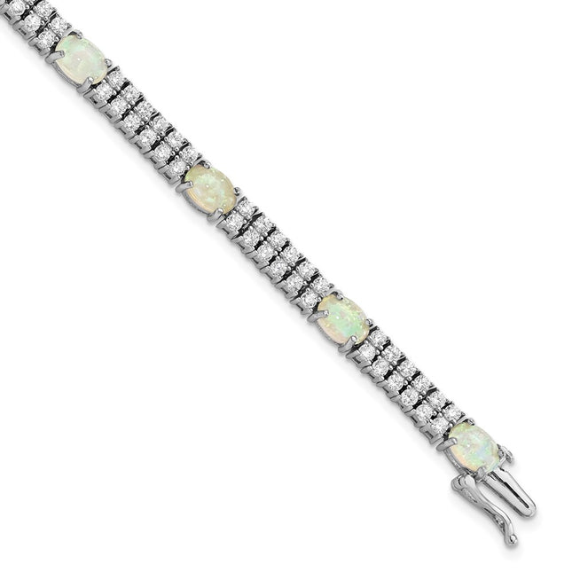 Sterling Silver Bracelets Style QCM1534 - Classique Jewelry Inc.