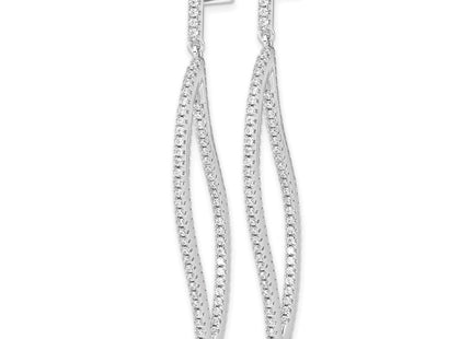 Sterling Silver Earrings Style QCM1539 - Classique Jewelry Inc.